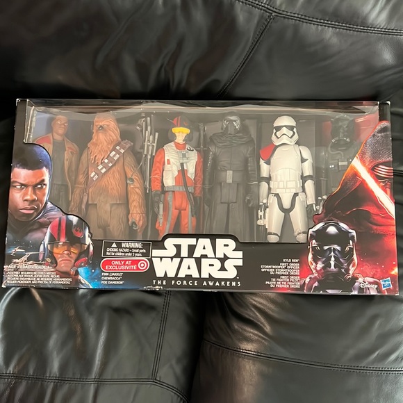 Star Wars force awakens 6 doll action figure target exclusive set Chewbacca Kylo - Picture 1 of 3
